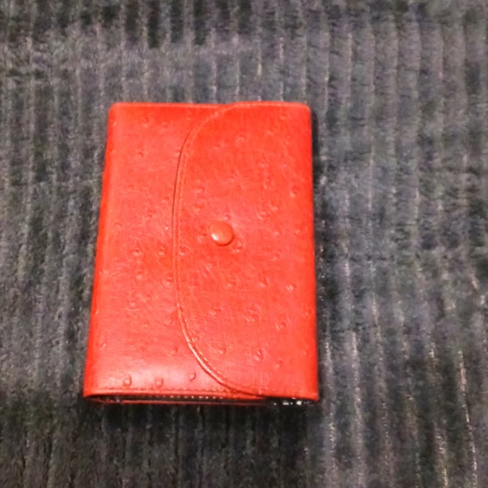 Vintage Day planner undated calendar trifold address book pen notebook 6 card